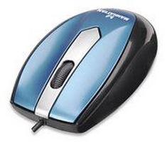 Manhattan MO1 Mini pelė, USB, three Buttons su Scroll Wheel, 1000 dpi, mėlynos spalvos 177955