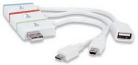 Manhattan USB Hub, Micro and Mini USB Adapter, 766623161657