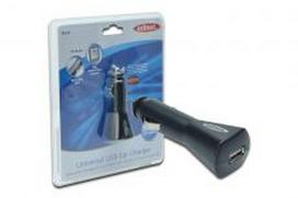 Ednet Car charger 12/24V – USB 5V 0.5A  black, 84112