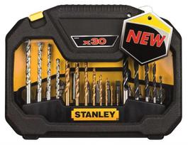 Grąžtų ir sukimo antgalių rinkinys Stanley STA7183-XJ; 30 vnt.
