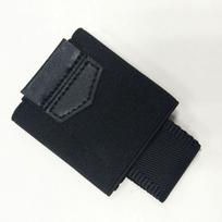 Minimali elastinė piniginė vyriška mini elastinė kortelių pakuotė kreditinei kortelei, banko kortelei, spaustukas, dovana juoda