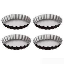 Metalinės tartaletės formos Ø 12 cm, 4 vnt.