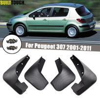 Automobilio purvasaugiai Peugeot 307 3 durų & 5 durų hečbekas Hečbekas 4 durų sedanas 2001-2011 Mėšlų atmušėjai Purvo apsaugos Purvo atmušėjas Purvo apsauga gray