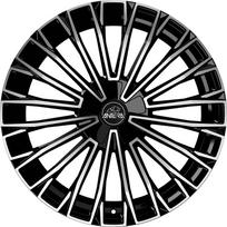 Ratlankis ANTERA A103 R20x8.5 5x114.3 ET 30 CB 75 (Piano Black Diamond) (800 kg)