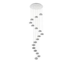 Eglo 39546 - LED Krištolinis pakabinamas reguliuojamas sietynas CORLIANO 17xLED/4,5W/230V