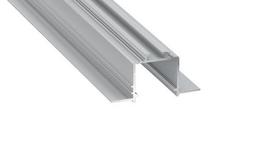 Profilis aliuminis anoduotas LED juostoms įleidžiamas, priglaistomas, SUBLI, 3m LUMINES