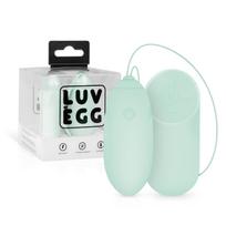 LUV EGG - vibruojantis kiaušinėlis su nuotoliniu valdymu - žalias - įkraunamas