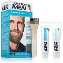 Just for Men Men Moustache & Beard barzdos plaukelių dažai žiliems plaukams užmaskuoti atspalvis M-25 Light Grey 1 vnt.