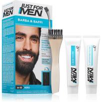 Just for Men Men Moustache & Beard barzdos plaukelių dažai žiliems plaukams užmaskuoti atspalvis M-55 Black 1 vnt.