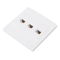 Cat 6 Ethernet sieninė rozetė 3 prievadų moteriška-moteriška Keystone sieninė rozetė interneto sieninė rozetė CAT5