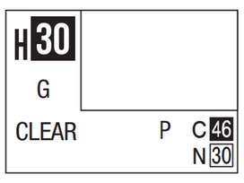 Mr.Hobby - Aqueous serijos akriliniai dažai H-030 Clear (blizgus lakas), 10ml