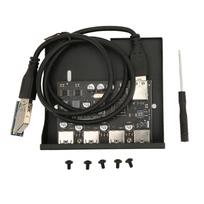 PCIE į USB 3.0 kompiuterio priekinis skydelis, 4 prievadai, 5Gbps PCIE USB adapteris, palaikantis karštąjį keitimą, 3,5 colio USB 3.0