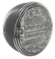 Atbulinės eigos žibintas LED, apvalus, 24 V, skaidrus, tvirtinamas varžtais, Ø 140 mm, 1 LED, "Britax
