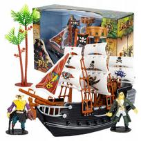 Piratų laivas piratų laivas + figūrėlės vaikams rinkinys AIG įvairiaspalvis
