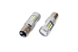 Amio LED lemputės P21/5w su lęšiu | 12-24v BAY15d CANBUS