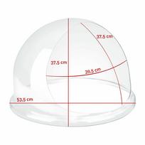 Apsauginis stiklas cukraus vatos aparatui 52 cm