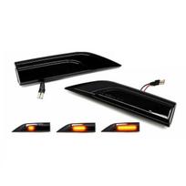 Dinaminių LED posūkių komplektas skirtas VW T6 (15-19), juodi