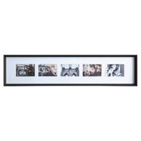 Nuotraukų rėmelis Atmosphera Frame 5 paveikslų rėmeliai AXEL, 22 x 97 cm, juodi