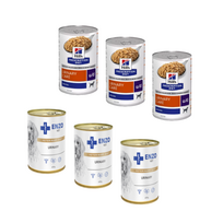 HILL'S PD Prescription Diet Canine u/d 6x370g - skardinė + ENZO VET Urinary nuo šlapimo takų ligų su vištiena šunims 6x400g