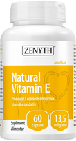ZENYTH Natural Vitamin E kapsulės, 60 vnt.