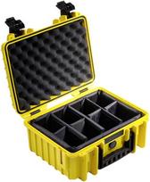 B&W International Type 3000 yellow incl. Padded Divider