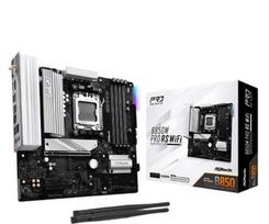 ASRock B850M PRO RS WIFI | Processor family AMD | Processor socket AM5 | DDR5 | Supported hard disk drive interfaces SATA, M.2 | Number of SATA connectors 4