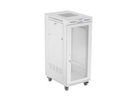 LANBERG free standing rack cabinet 19/27U 600x800 mesh door LCD flat pack grey