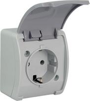 Elektro-Plast Vieno lizdo Koala Schuko n / t IP44 pelenai su grafito drožle (61.392)
