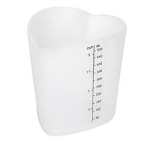 Storis 500 ml puodelis Atsparumas aukštai temperatūrai Silikoninis matavimo puodelis