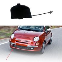 Automobilio priekinio buferio grotelių vilkimo akies kablio dangteliai Juodi Pakeitimas FIAT 500 500C 312 2007-2015 735456794