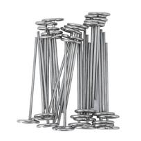 30 vnt. Apvalios viršūnės kraštovaizdžio kuoliukai Cinkuoto plieno kraštovaizdžio audinio kuoliukai G formos kraštovaizdžio kuoliukai skirti 102mm / 4.0in