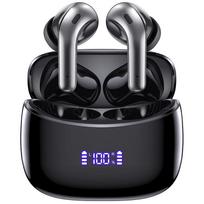 X15 TWS belaidės ausinės „Bluetooth“ ausinės su LED maitinimo ekranu įkrovimo dėklu Ausinės į ausis įdedamos ausinės su mikrofonu, skirtos „Android“ mobiliajam telefonui TWS juoda