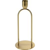 Dekoratyvinė metalinė žvakidė, aukso spalvos, 20 cm