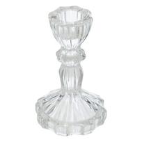 Stiklinė žvakidė, krištolinė, 11 cm