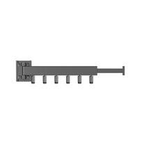 Wall Clothes Drying Rack Retractable Space Saving Rotating Ring Simple Clothes Hanger for Balcony