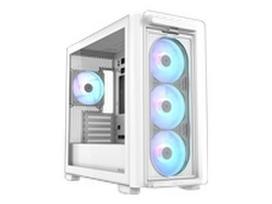 ASUS A23 Plus Tg Case Tempered Glass ARGB Fans White