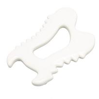 Keraminė Gua Sha lenta limfodrenažui, grandymui, kūno masažui. Priemonė raumenų įtampai mažinti.