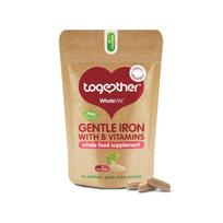Geležies papildas su B vitaminais GENTLE IRON TOGETHER RAW, 30 kaps.