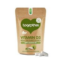 Augalinis Vitaminas D3 su kokosų aliejumi TOGETHER, 30 kaps.