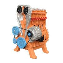 V8 automobilio variklio modelis, realistiškas, dervos 8 cilindrų, automobilio variklio dekoravimas, namų biuro darbalaukio ornamentas, vaikų mokslo mokymosi edukacinis žaislas B