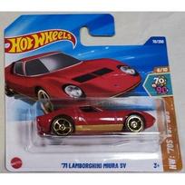 Hot Wheels Mainline Modeliukas 71 Lamborghini Miura red