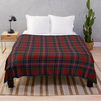 Clan MacPherson Tartan Throw Blanket Hair Thermal blankets ands Blankets 30x40in