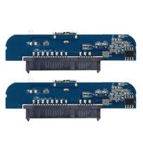 2 vnt. USB 3.0 į 2,5 colio SATA 7+15 kontaktų „Plug and Play“ kietojo disko adapteris su LED indikatoriumi SSD/HDD