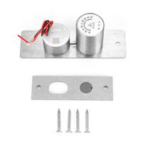 DC12V 2 laidų mini įleidžiamas elektrinis varžtas-užraktas stiklinėms durims saugos prieigos kontrolės sistema gray