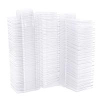 100 vnt. vaško lydymo formų, clamshell, PET, atskiras, skaidrus, su pakabinimo skylute, tuščias vaško lydymo konteineris skirtas