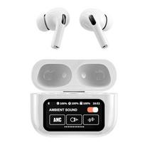 A9 Pro ausinės belaidės Bluetooth ausinės ANC triukšmo mažinimo ausinės jutiklinis ekranas valdikliai garsumo reguliavimo ausinės balta