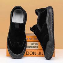 Casual Men's High Top Workwear Shoes, Dirt Resistant and Waterproof Boots, Retro Suede Men's Boots 39 juoda