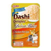 INABA CAT Dashi Delights Švelnūs vištienos dribsniai - skanėstas katėms - 40g