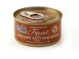 FISH4CATS Sardine and mackerel - šlapias kačių maistas - 70g