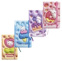 Užrašų knygelė HUNGRY RABBIT, Centrum, A6, 80 lapų, 77gsm, linija, kietu viršeliu, su skirtuku ir gumele